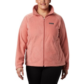 Columbia Jas Dames, Benton Springs Full Zip Plus Size DonkerKoraal, 18WCHZNVP